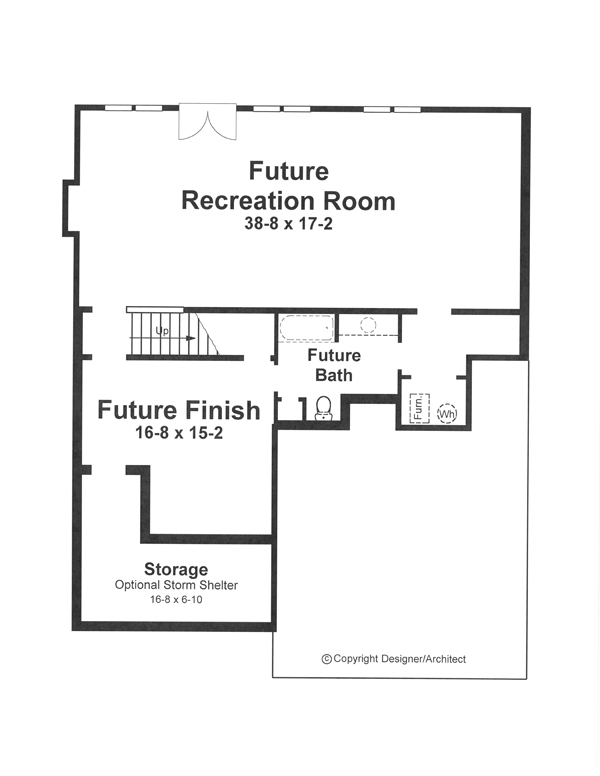 Lower Level image of DAUGHTRY II House Plan